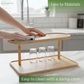 Bamboo Oval 2-Tier Kitchen Counter Organizer Rack