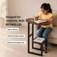 Dual-Tier G-Shaped Side Table
