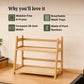 Bamboo 2-Tier Kitchen Counter Organizer Rack
