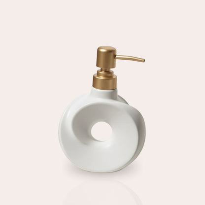 Circular Ceramic Soap Dispenser