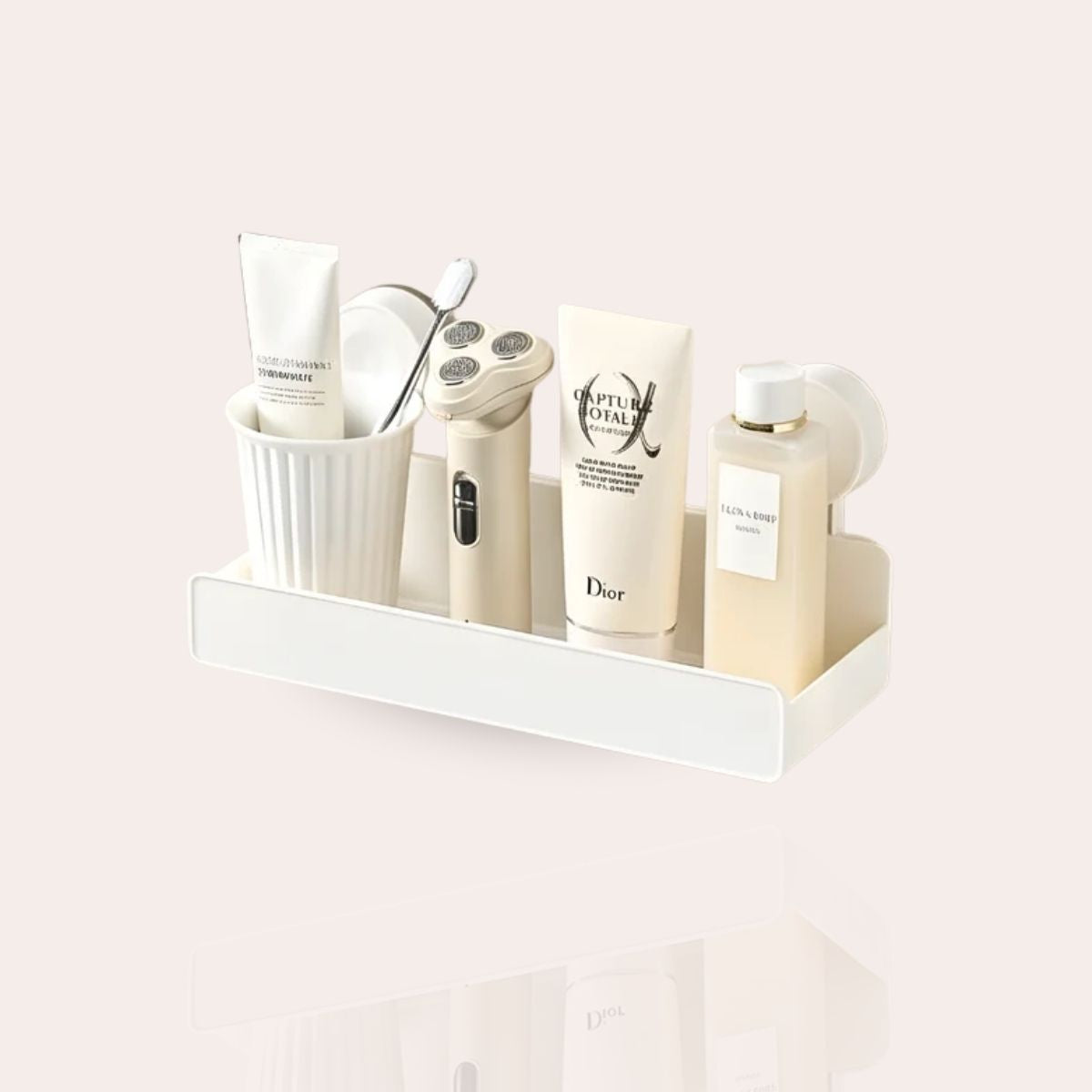 No-Drill Suction Wall Shelf
