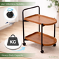 Classic 2-Tier Wood Serving Trolley