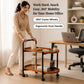Classic 2-Tier Wood Serving Trolley