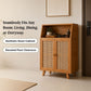 Premium Bamboo Coffee Station & Storage Cabinet