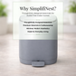 Matte Dustbin in Bathroom Setting India – SimplifiNest 5L Waste Bin Removable Bucket