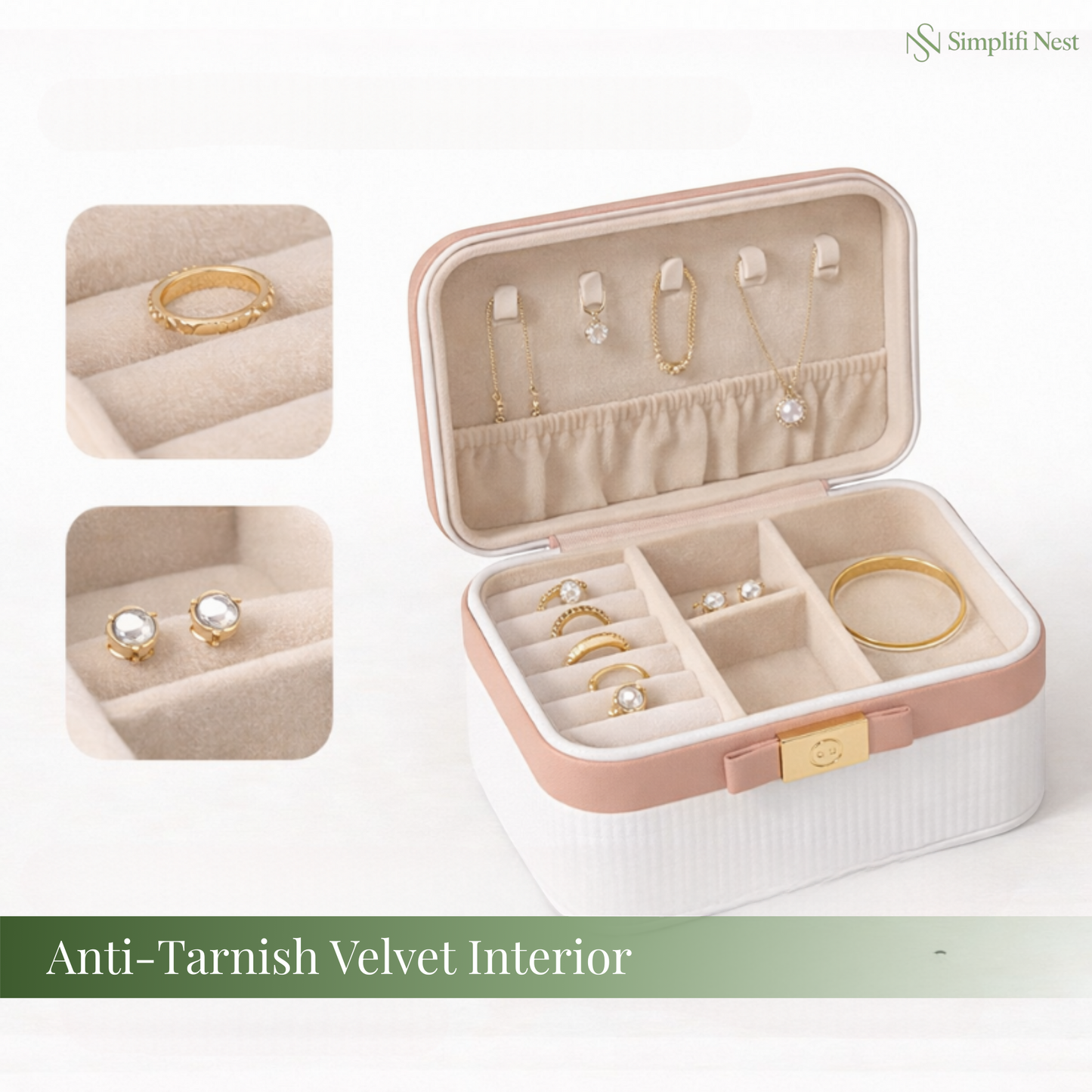 Premium Leather Jewelry & Travel Organizer