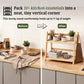 Bamboo 2-Tier Kitchen Counter Organizer Rack