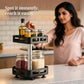 2-Tier Rectangular 360° Rotating Kitchen Rack | Stainless Steel | Spices, Jars & Masala Organizer