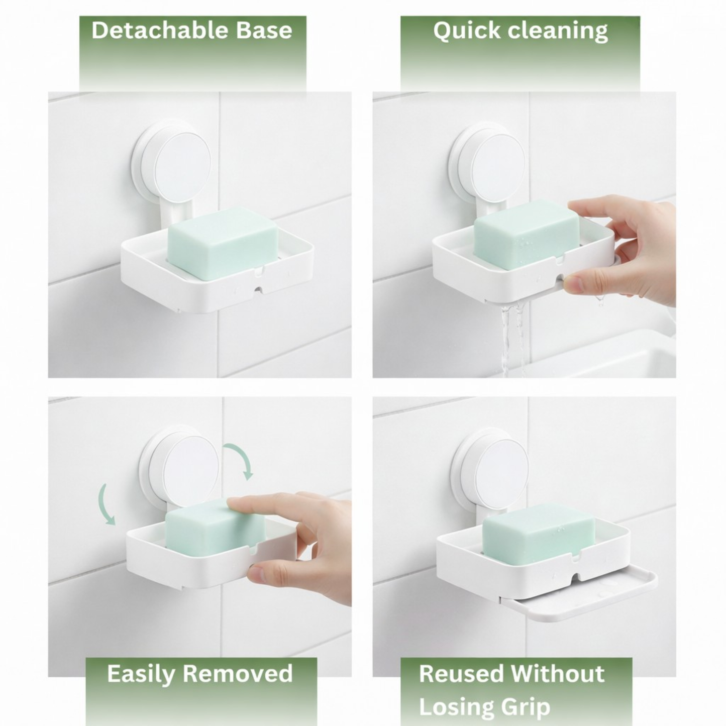 Suction Soap Stand with Tray