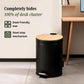Metal Dustbin with Foot Pedal & Removable Bucket | Rust-Free Steel & Bamboo | 5L