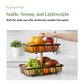 Rectangular Dual Tier Fruit & Vegetable Basket