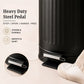 Metal Dustbin with Foot Pedal & Removable Bucket | Rust-Free Steel & Bamboo | 5L
