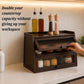 Bamboo Cabinet with Fluted Doors | Fits Under Wall Units | Spice & Cutlery Storage