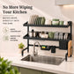 Stainless Steel Over-the-Sink Dish Rack & Bartan Stand | 65cm & 85cm | Multi-Compartment