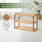 TriShelf Premium Bamboo Countertop Organizer Rack