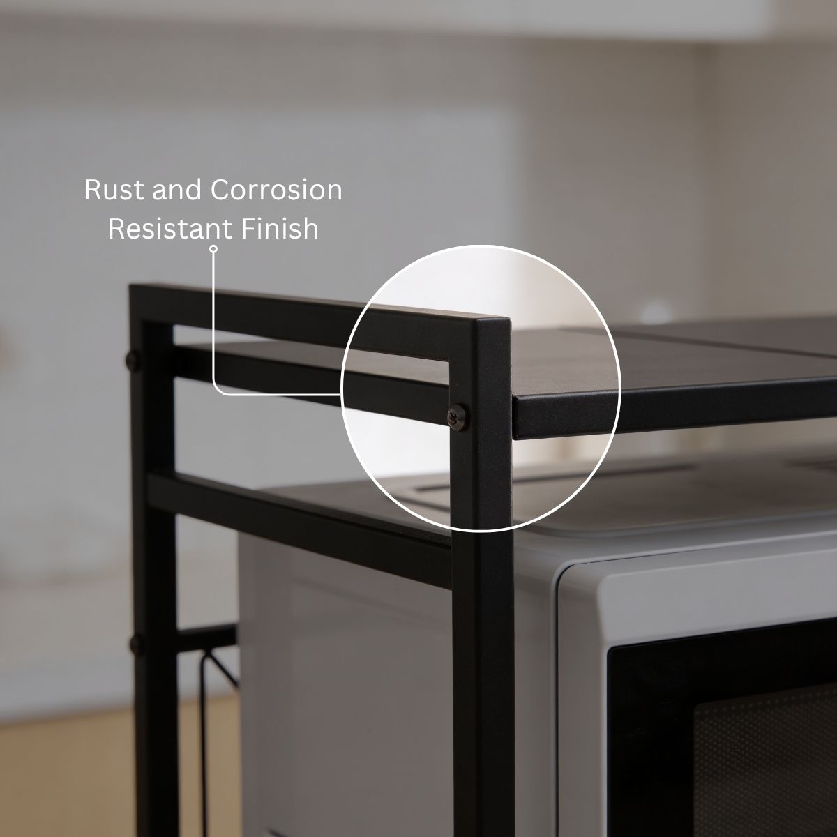 Expandable Carbon Steel Microwave & OTG Stand
