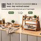 Bamboo 2-Tier Kitchen Counter Organizer Rack