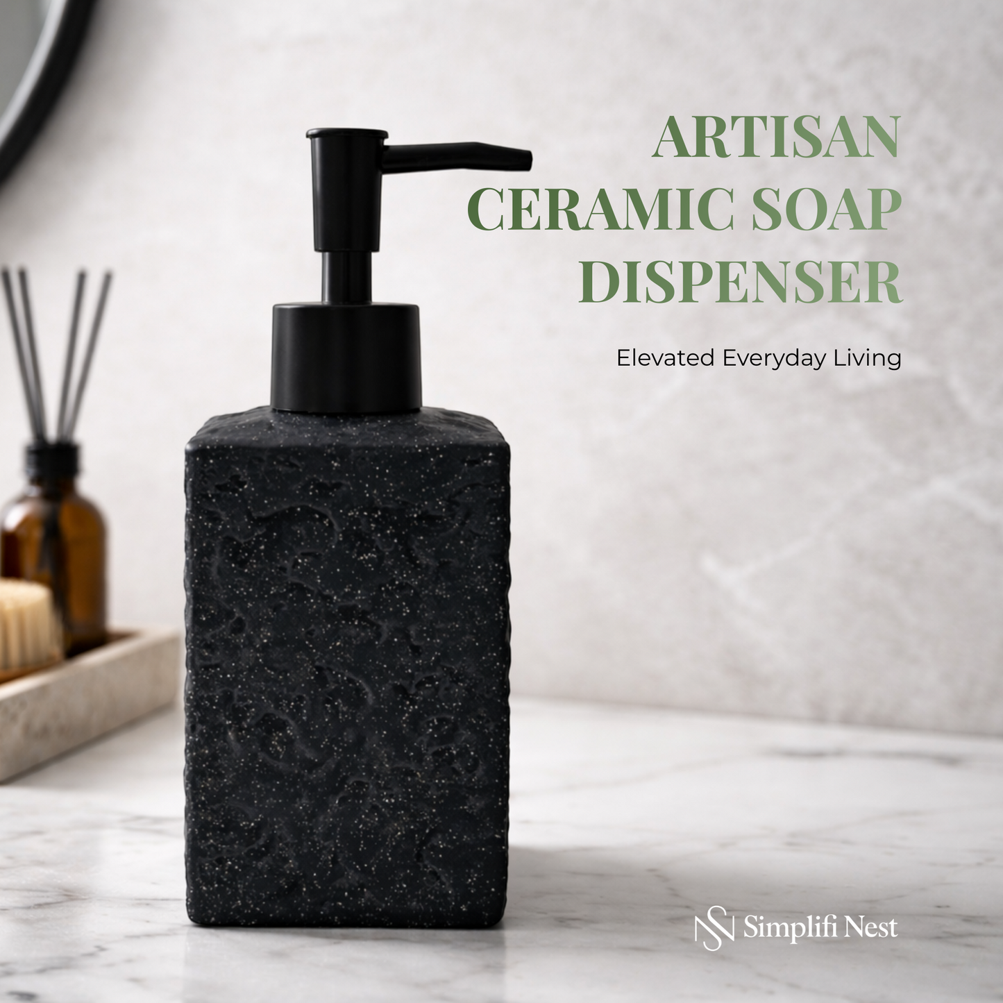 Artisan Ceramic Soap Dispenser