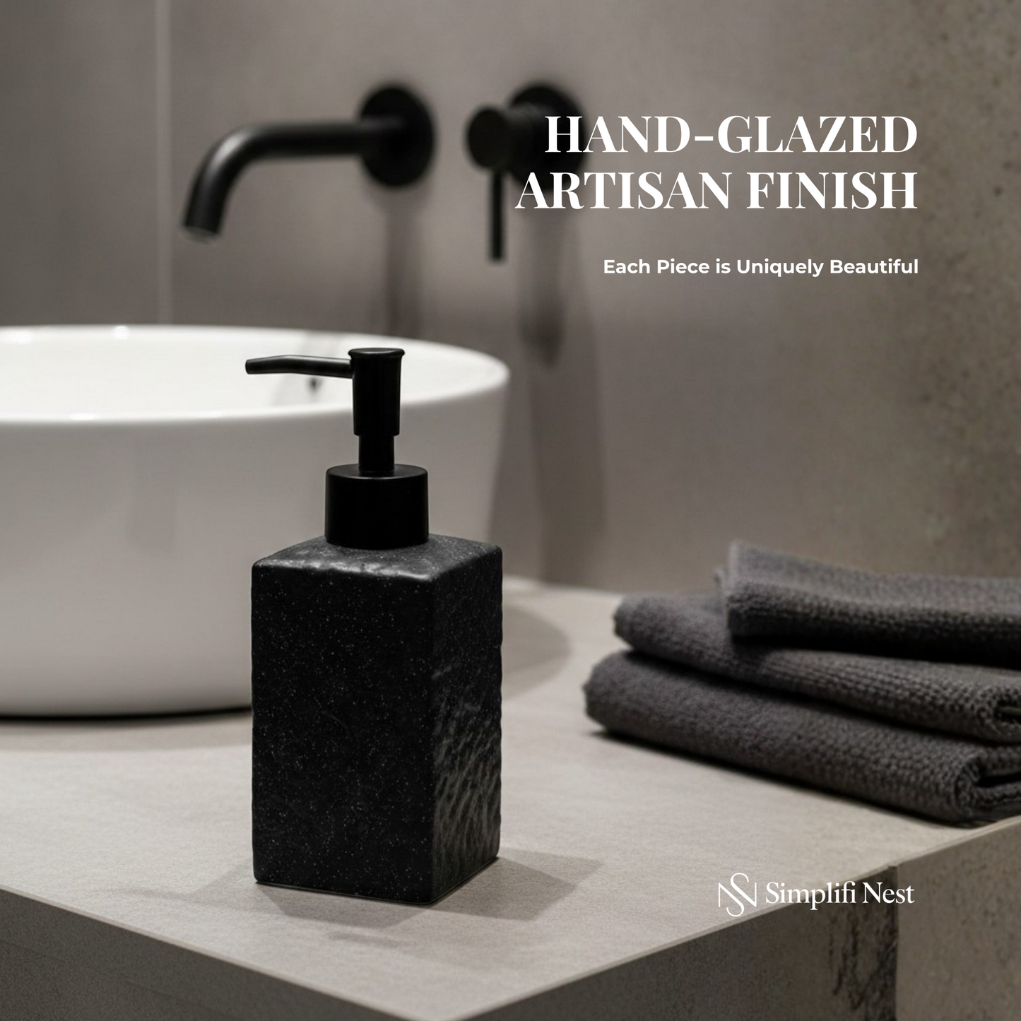 Artisan Ceramic Soap Dispenser