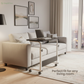 Height-Adjustable Portable Laptop Table with Wheels