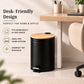 Metal Dustbin with Foot Pedal & Removable Bucket | Rust-Free Steel & Bamboo | 5L