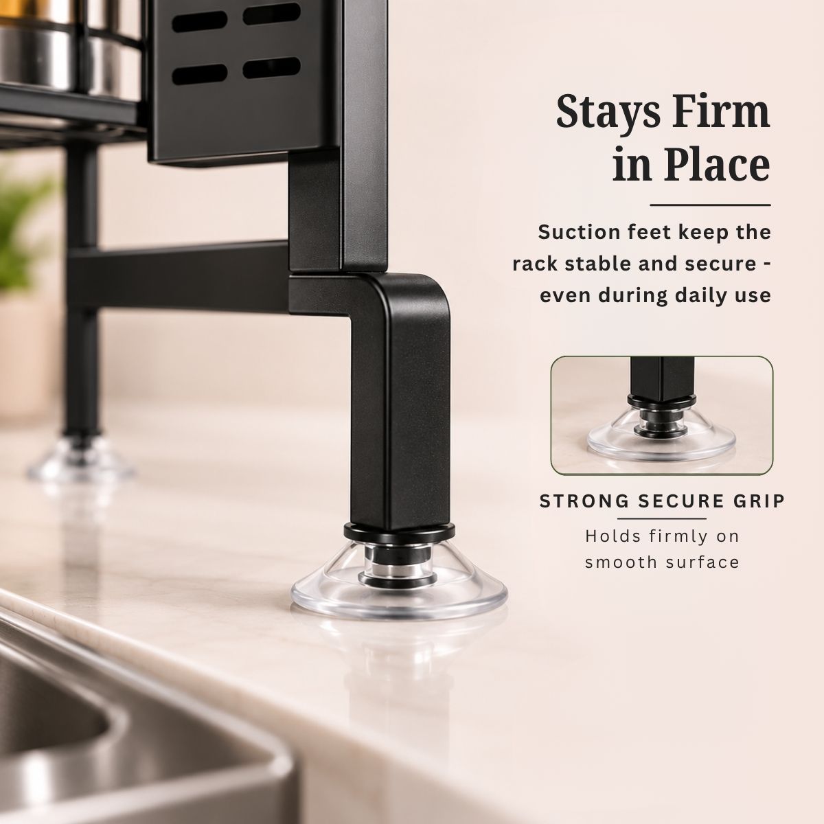 Stainless Steel Over-the-Sink Dish Rack & Bartan Stand | 65cm & 85cm | Multi-Compartment