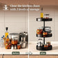 Circular Rotating 360° Kitchen Rack |3-Tier & 2-Tier | Stainless Steel Organizer
