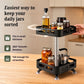 2-Tier Rectangular 360° Rotating Kitchen Rack | Stainless Steel | Spices, Jars & Masala Organizer