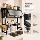 Over-Sink Dish Drying & Storage Rack with Frosted Cabinet Door | Fits Indian Sinks