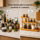 Bamboo Multi-Level Kitchen Organizer Rack