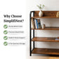 4-Tier Wood & Metal Storage Rack