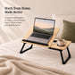 Foldable Bed Desk for Laptop & Kids Study – with Cup Holder & Tilting Tray