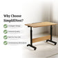Adjustable Height Laptop Table & Standing Desk | 60–90cm | Wood + Iron