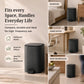 5L Matte Finish Dustbin with Removable Inner Bucket | Bathroom, Bedroom & Office