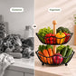Circular Dual Tier Fruit & Vegetable Basket