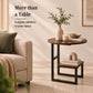 Dual-Tier G-Shaped Side Table