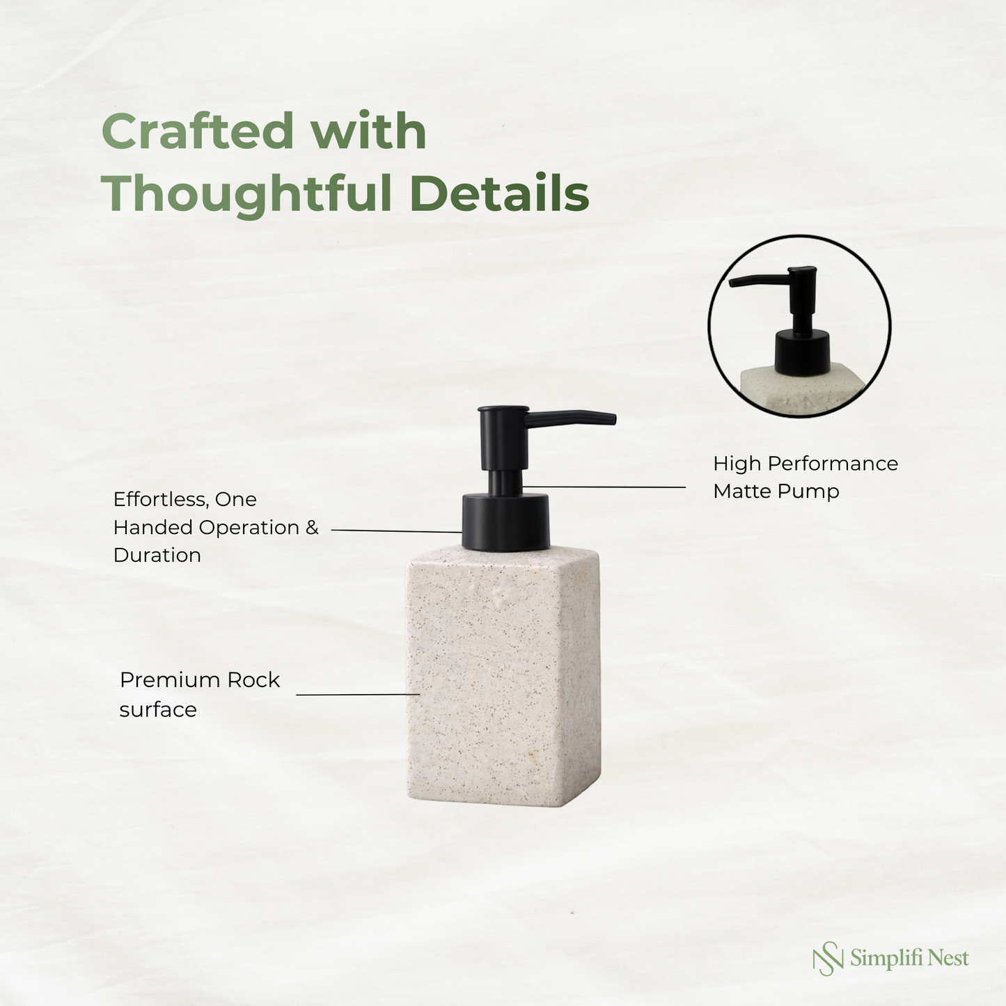 Artisan Ceramic Soap Dispenser