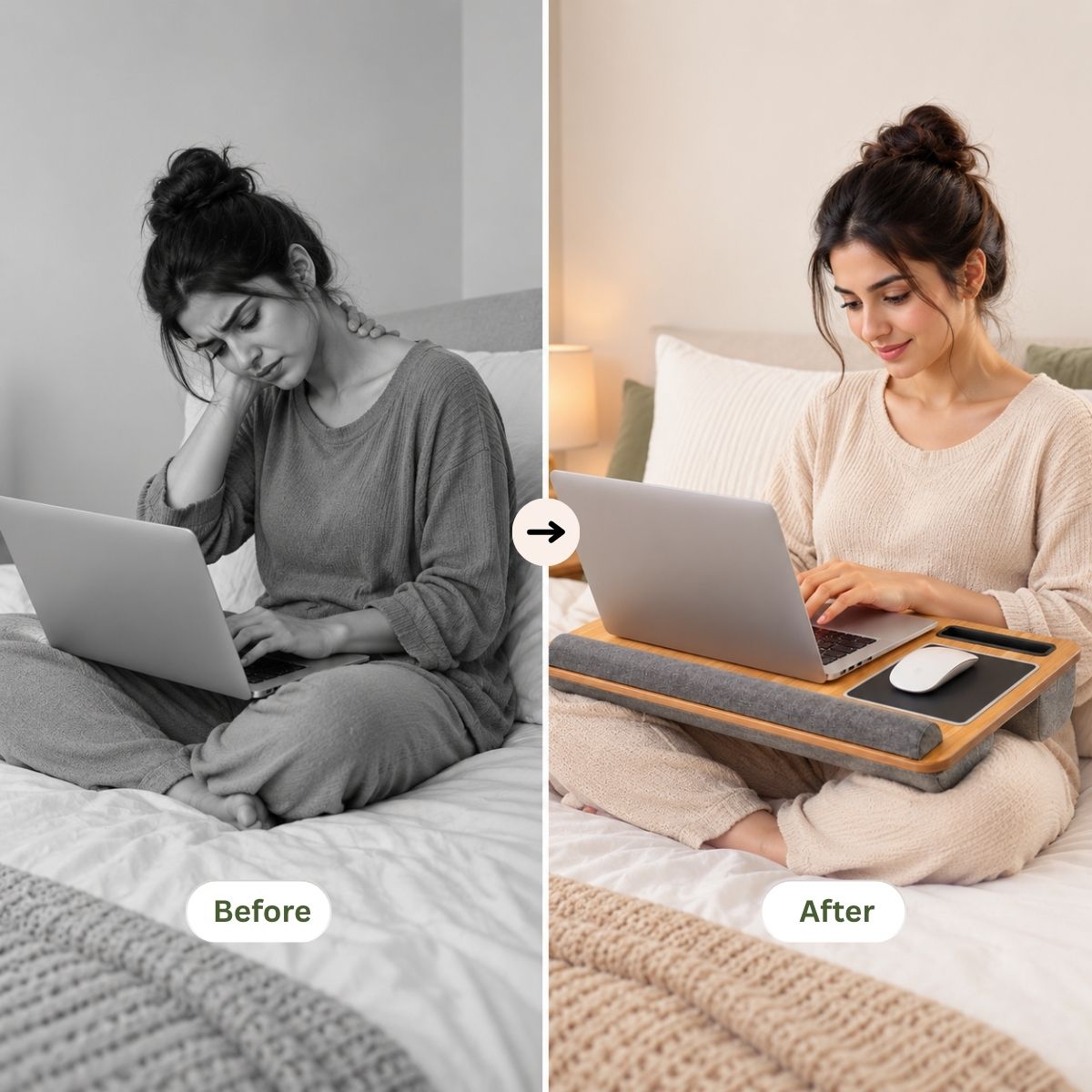 Cushioned Lap Laptop Desk