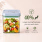POP One-Touch Airtight Containers – Set of 6 | Stackable & BPA-Free | Patented