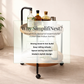 Premium 2-Tier Round Mobile Serving Trolley