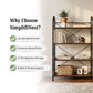 4-Tier Wood & Metal Display Rack