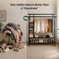 Premium Heavy Duty Double Clothing Rack with Storage Sections