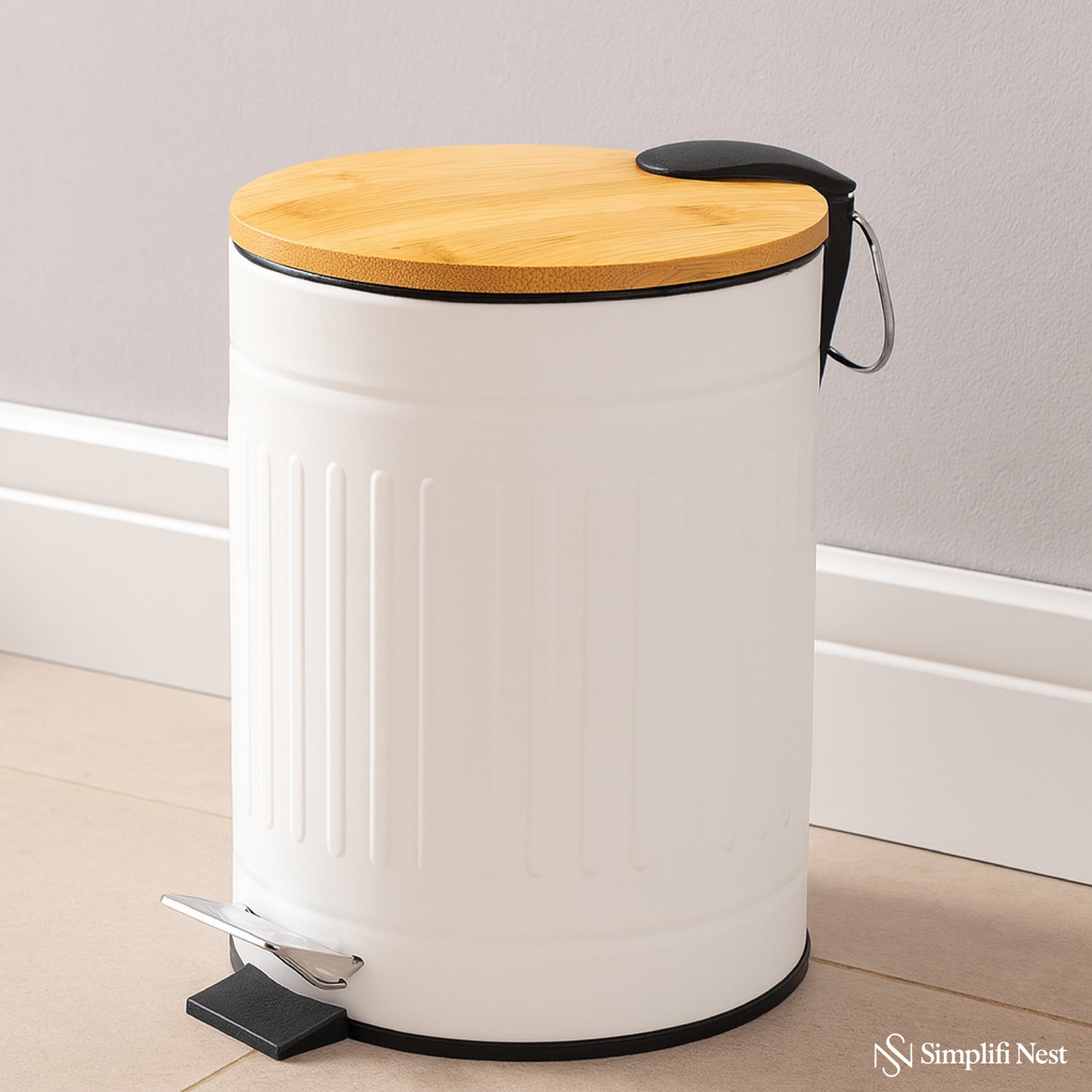 Premium Rust-Free Metal Dustbin - SimplifiNest