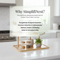 Bamboo Oval 2-Tier Kitchen Counter Organizer Rack