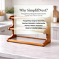 SimplifiNest Bamboo Countertop Organiser in Indian Kitchen – Styled 3-Tier Rack with Panels