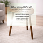 Modern Triangle Tripod Side Table