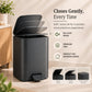 5L Matte Finish Dustbin with Removable Inner Bucket | Bathroom, Bedroom & Office