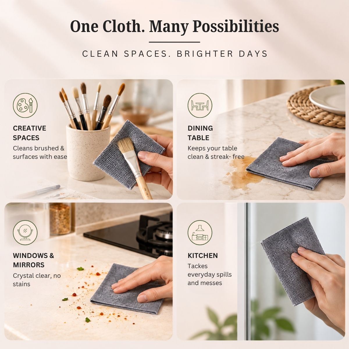 Microfiber Cleaning Cloths – Box Pack of 20