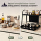 2-Tier Sliding Pull-Out Kitchen Storage Rack | Stainless Steel | Spices, Jars & Masala Organizer