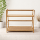 2-Tier Bamboo Countertop Rack — Kitchen, Bathroom & Desk Organizer